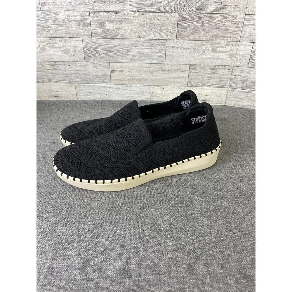 SKECHERS VEGAN WASHABLE New Sepulveda 2.0 Crochet Slip-Ons Women’s Sz 9.5 Black